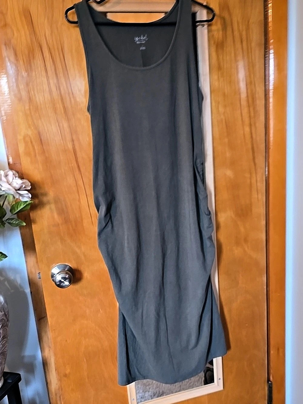 Isabel Maternity  Maxi Green Dress Large